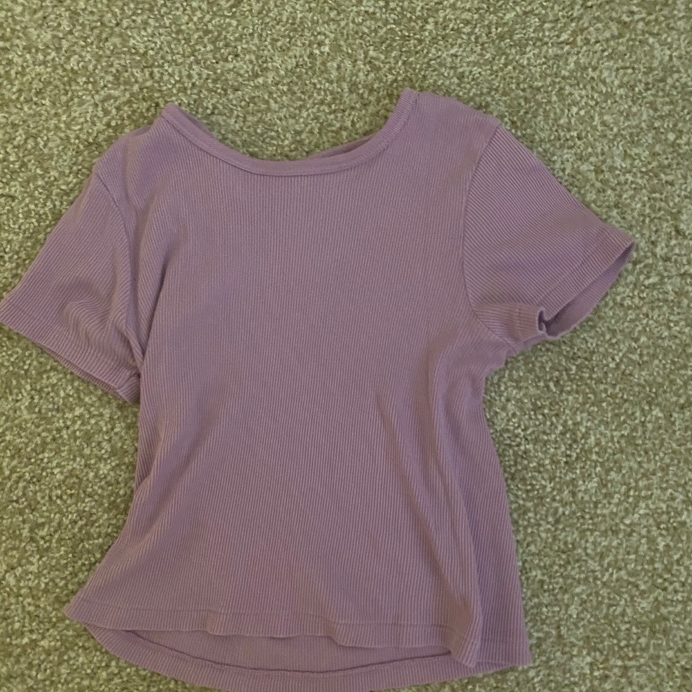 RARE brandy melville/john galt purple crop top
